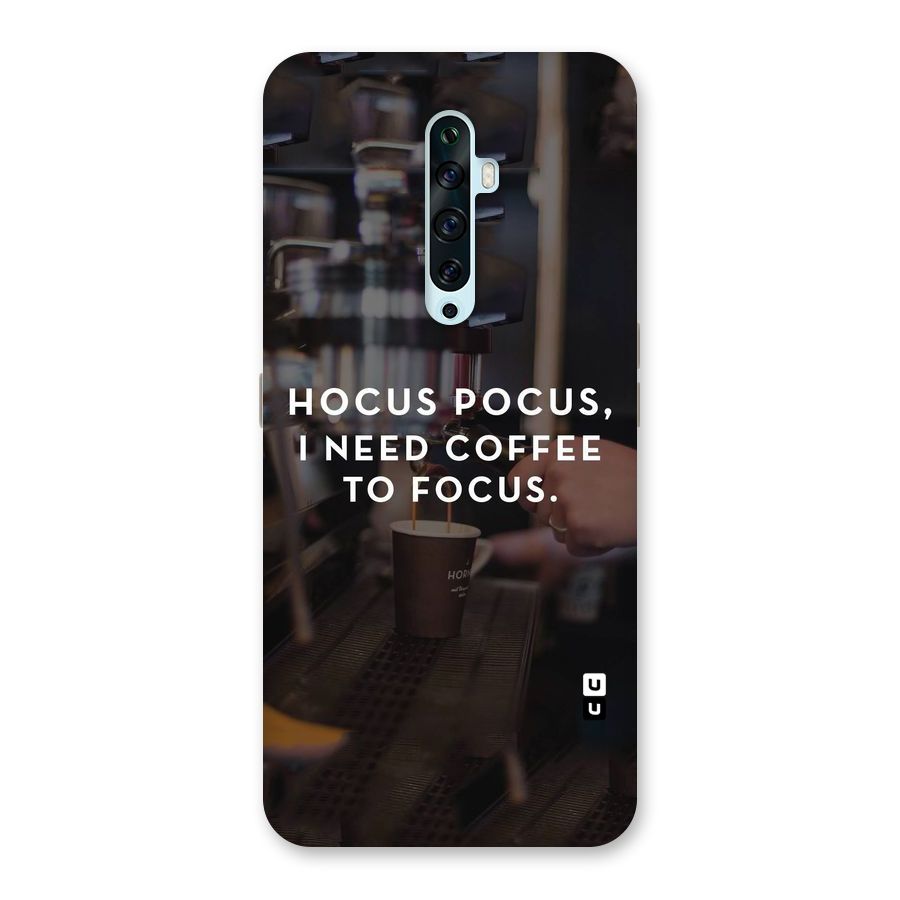 Coffee Focus Back Case for Oppo Reno2 Z