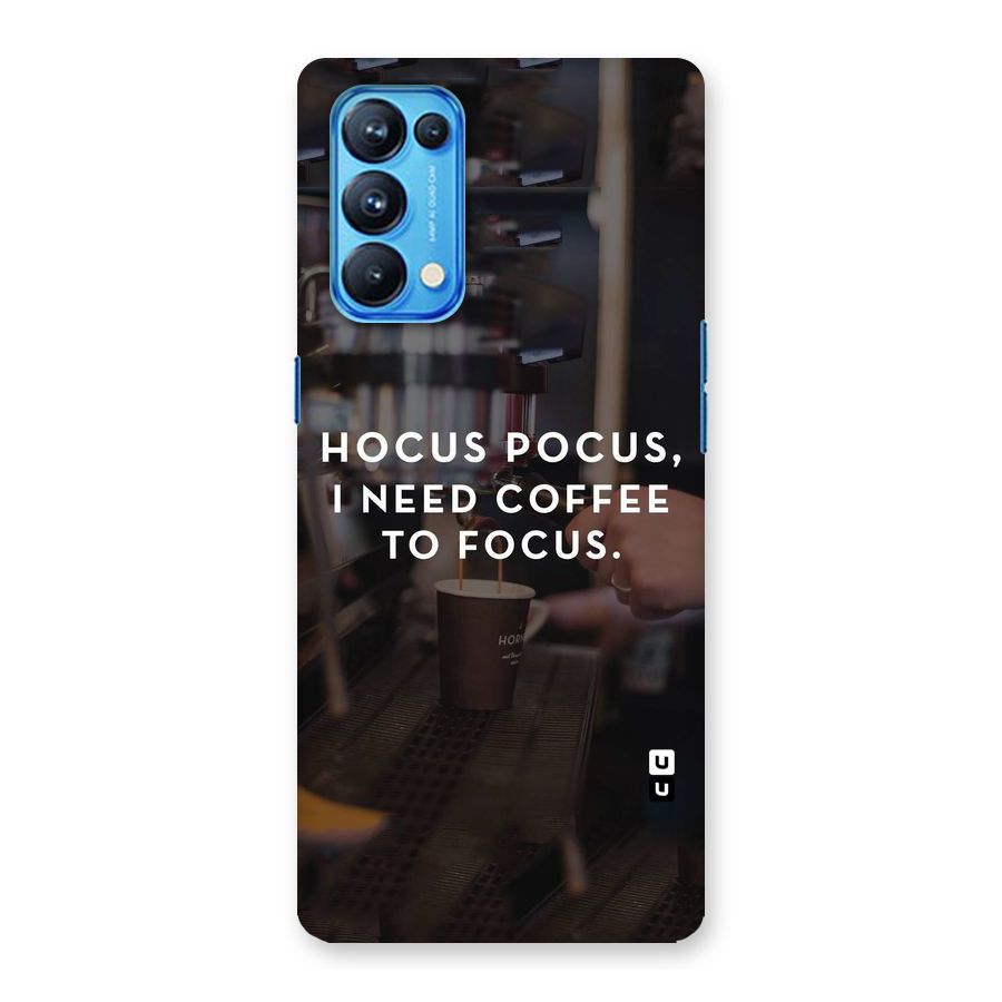 Coffee Focus Back Case for Oppo Reno5 Pro 5G