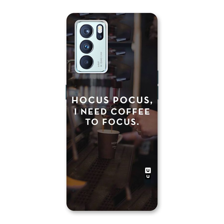 Coffee Focus Back Case for Oppo Reno6 Pro 5G