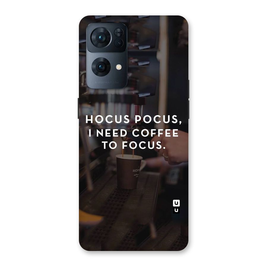 Coffee Focus Back Case for Oppo Reno7 Pro 5G