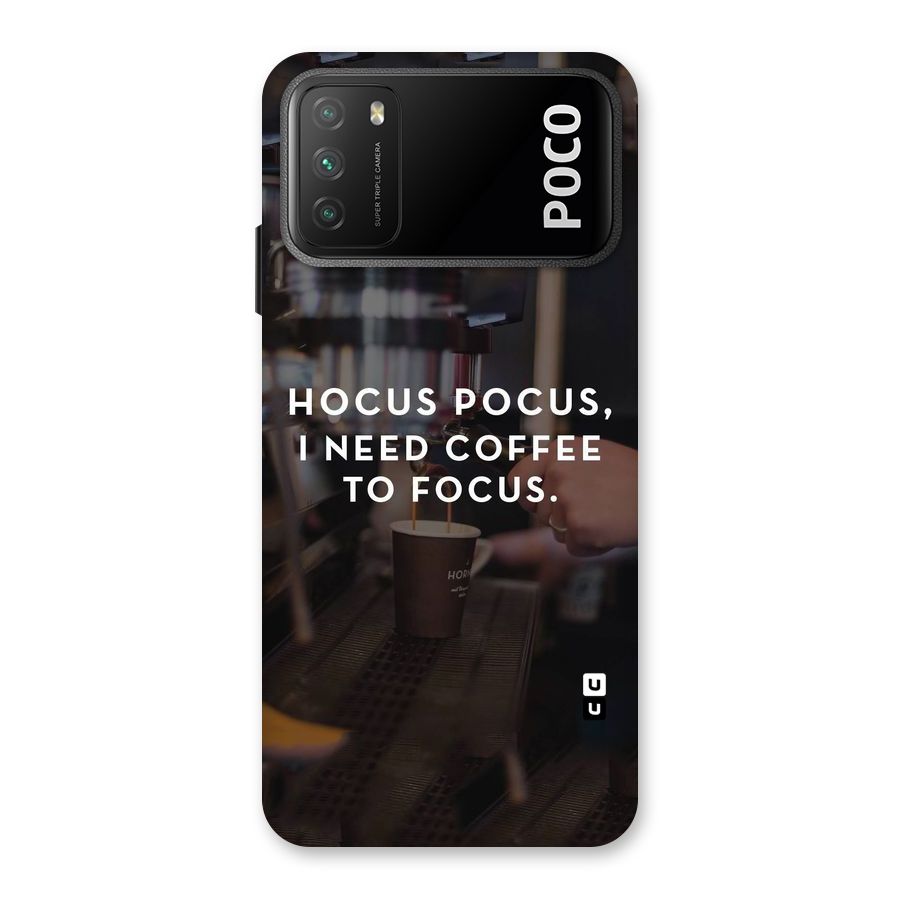 Coffee Focus Back Case for Poco M3
