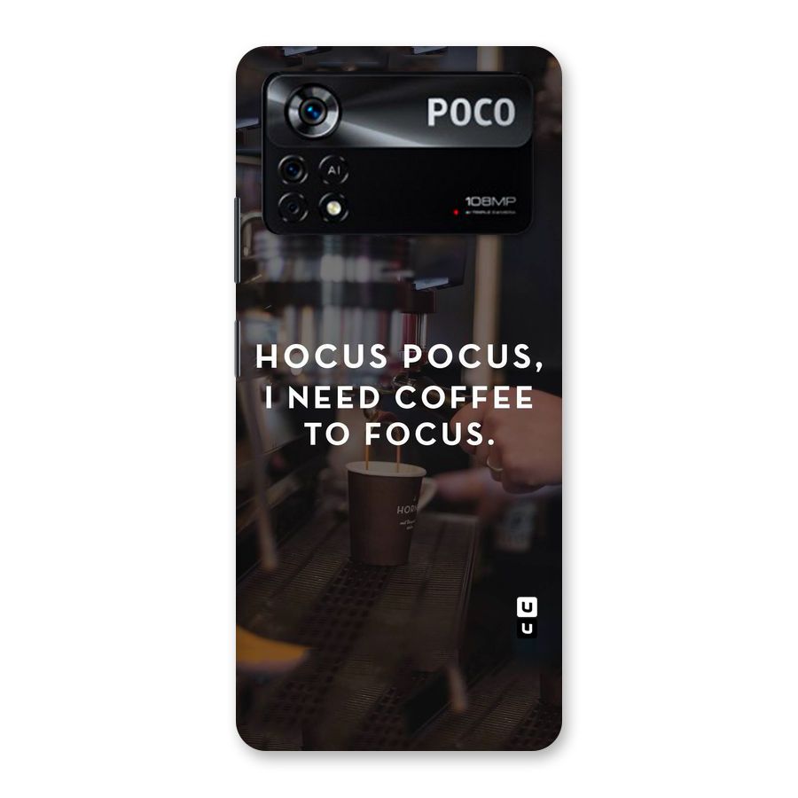 Coffee Focus Back Case for Poco X4 Pro 5G