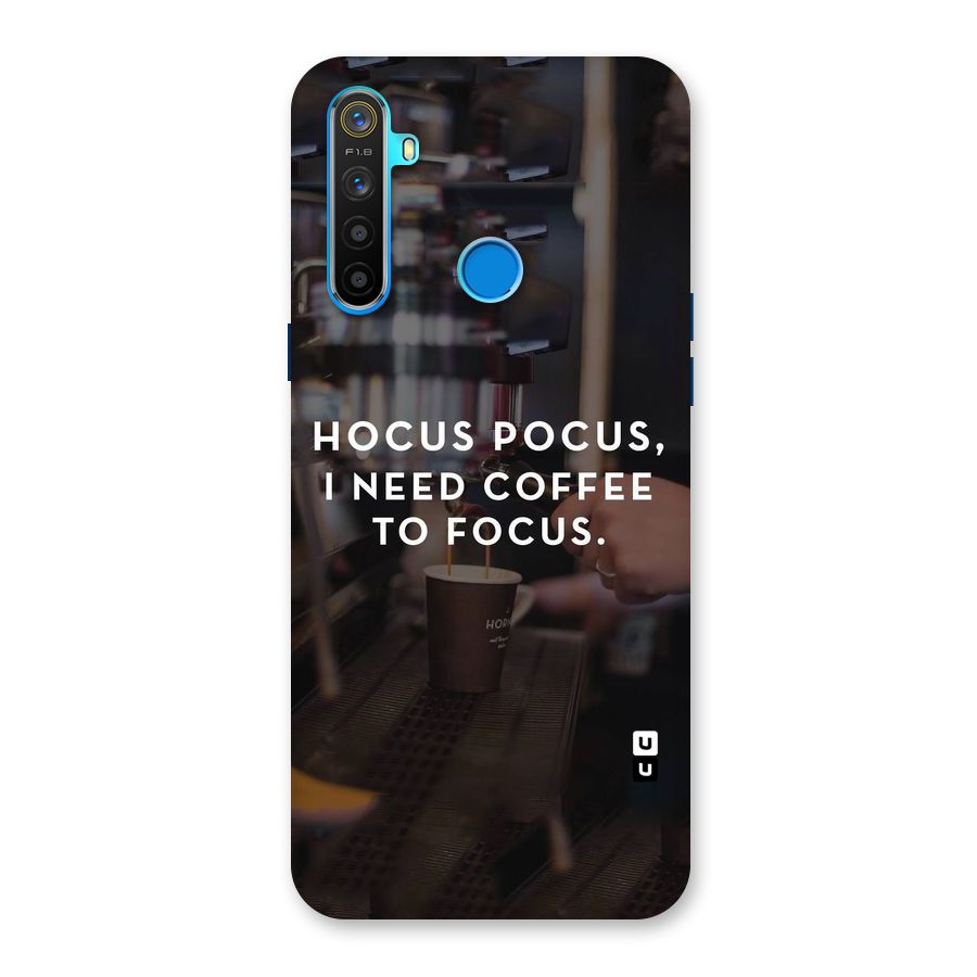 Coffee Focus Back Case for Realme 5s