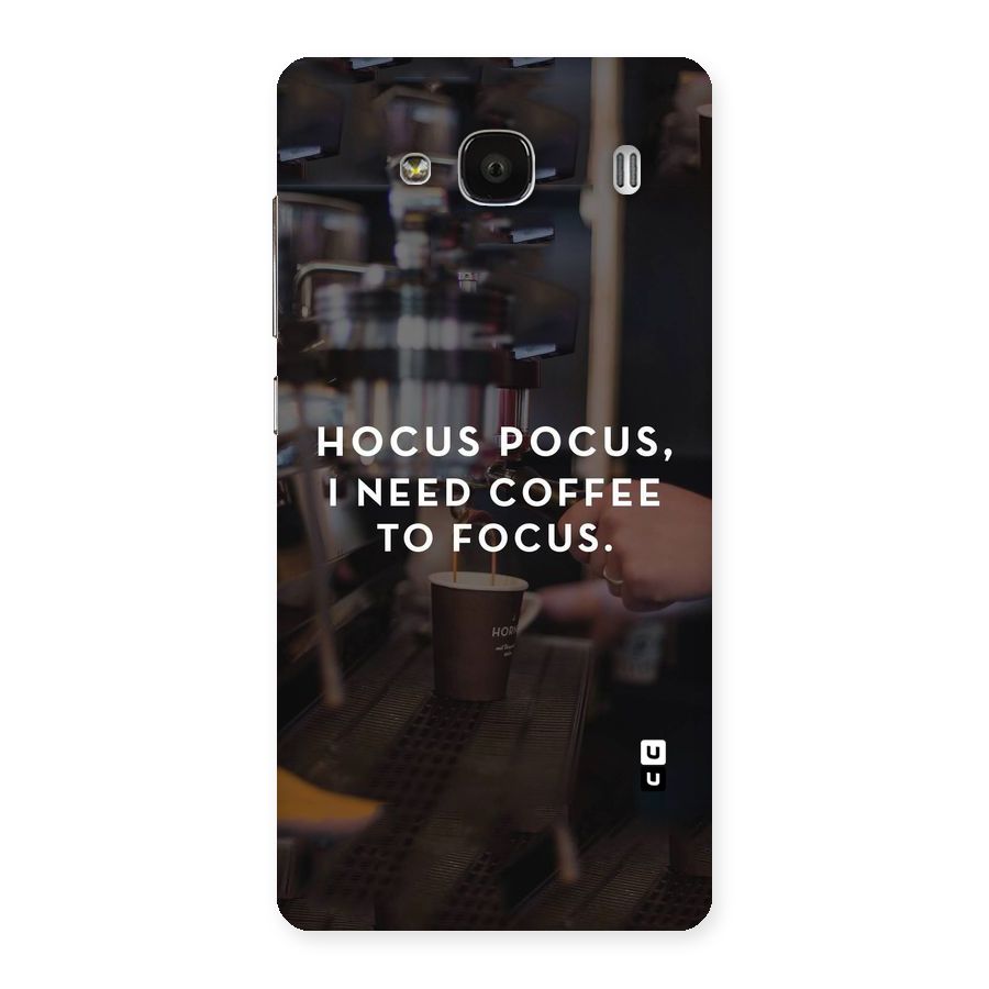 Coffee Focus Back Case for Redmi 2 Prime