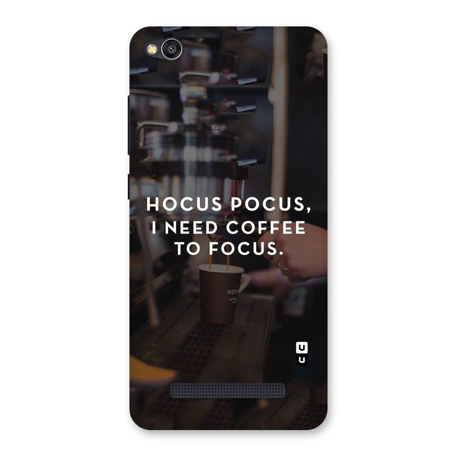 Coffee Focus Back Case for Redmi 4A