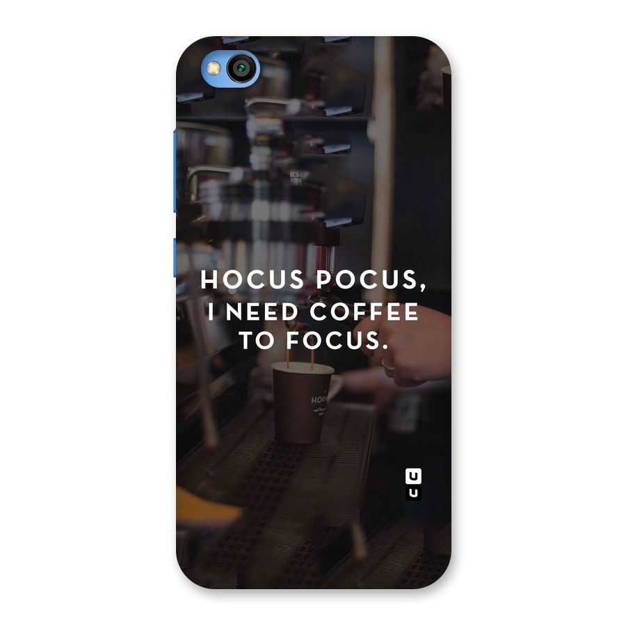 Coffee Focus Back Case for Redmi Go