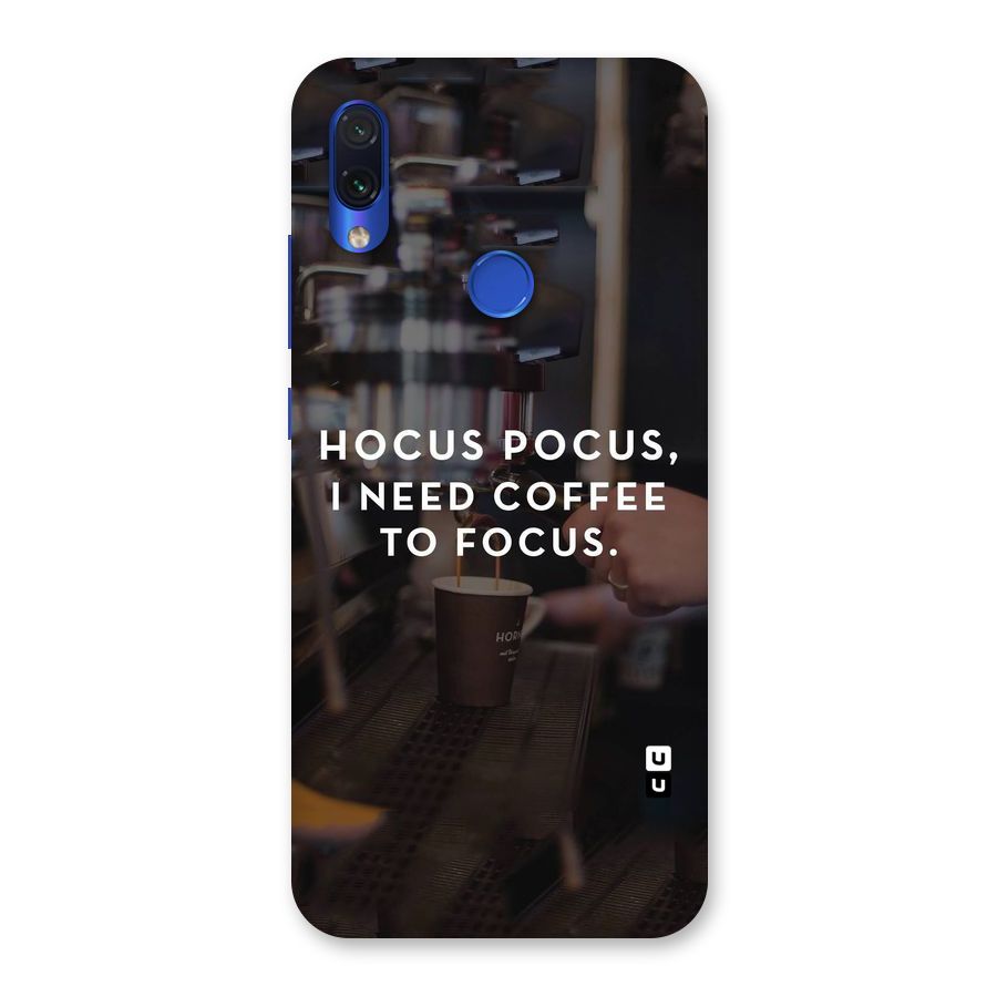 Coffee Focus Back Case for Redmi Note 7