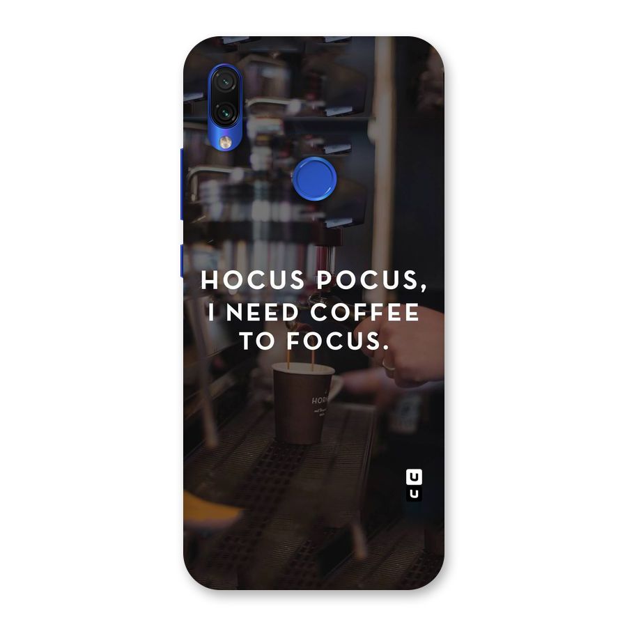 Coffee Focus Back Case for Redmi Note 7S