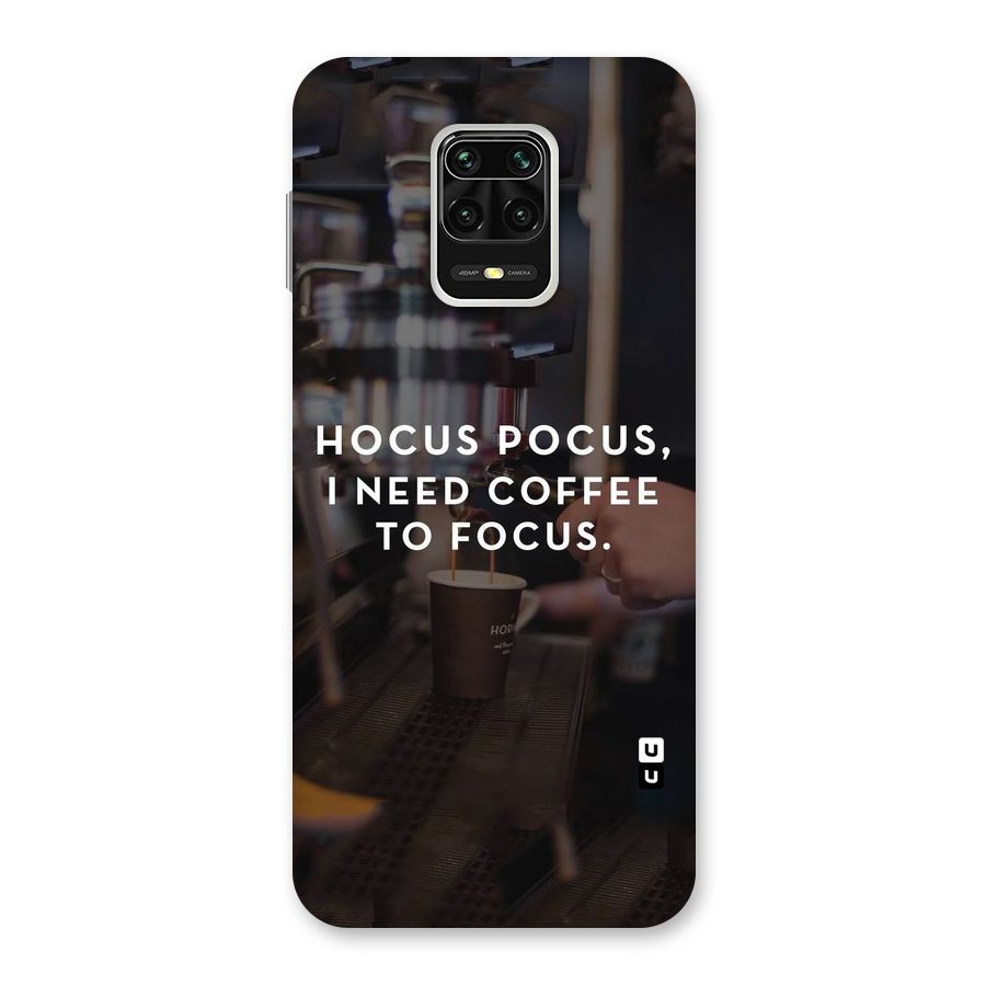 Coffee Focus Back Case for Redmi Note 9 Pro Max