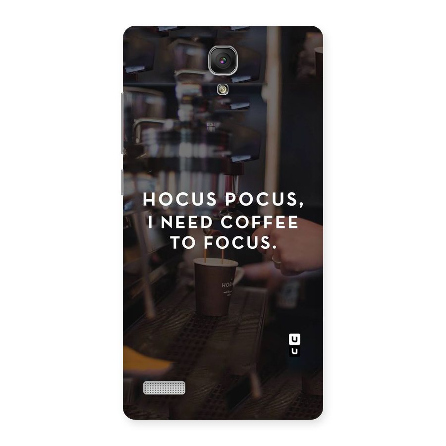 Coffee Focus Back Case for Redmi Note Prime
