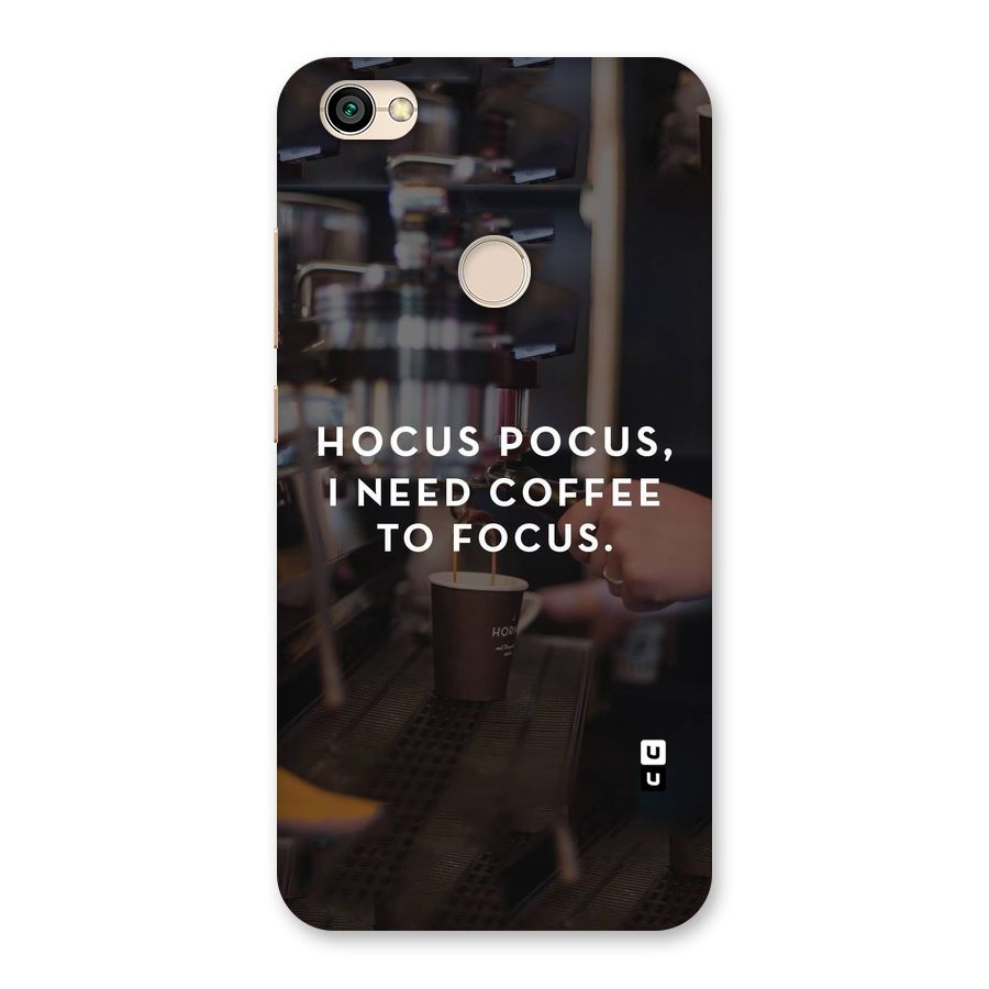 Coffee Focus Back Case for Redmi Y1 2017