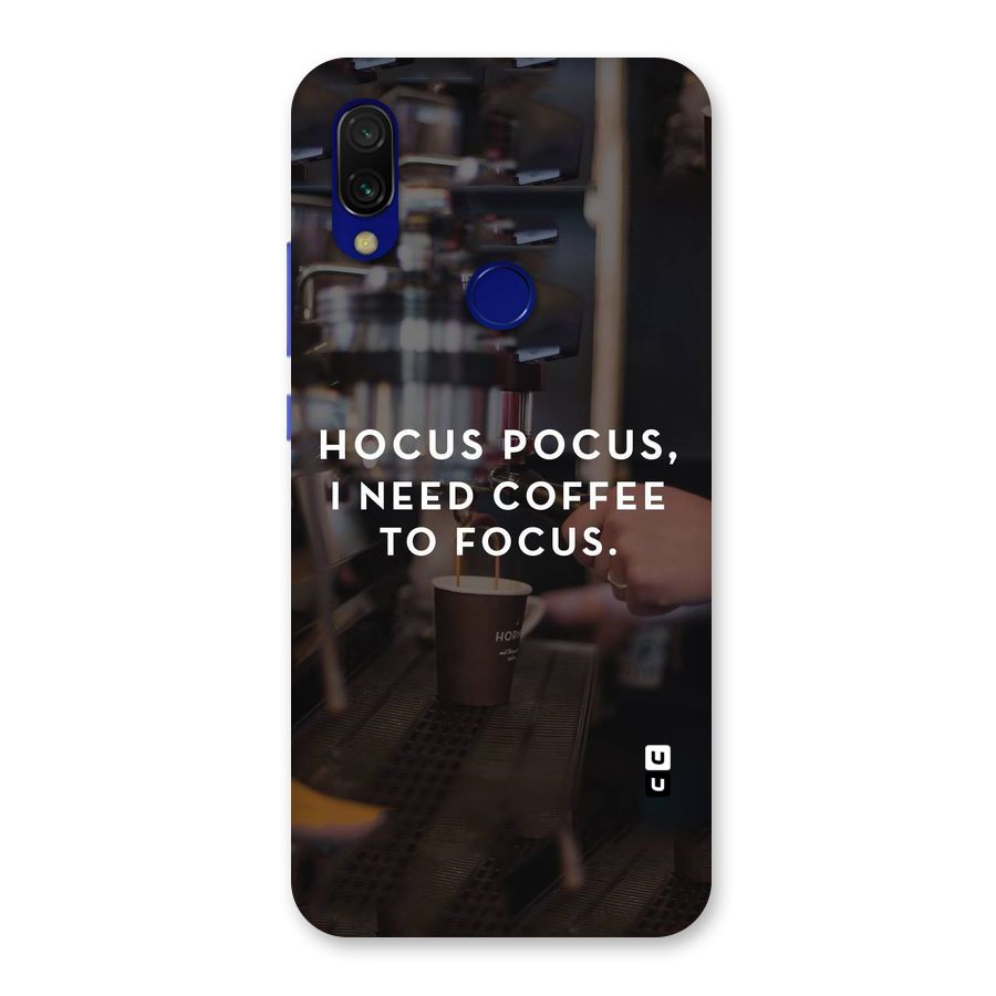 Coffee Focus Back Case for Redmi Y3