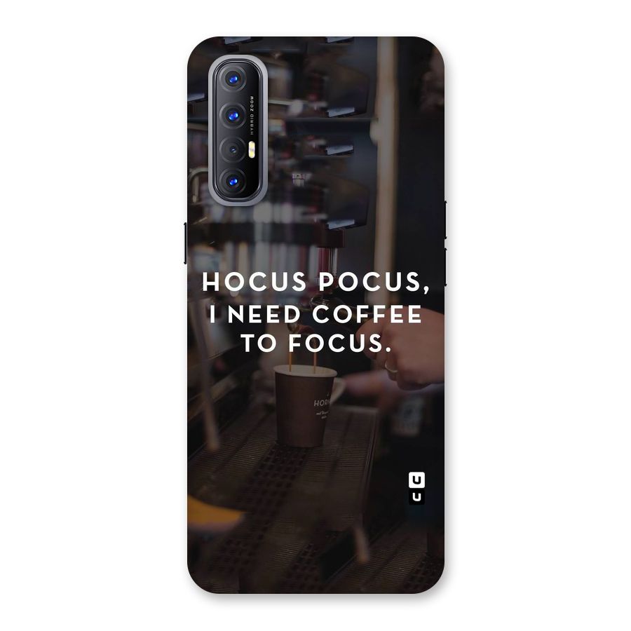 Coffee Focus Back Case for Reno3 Pro