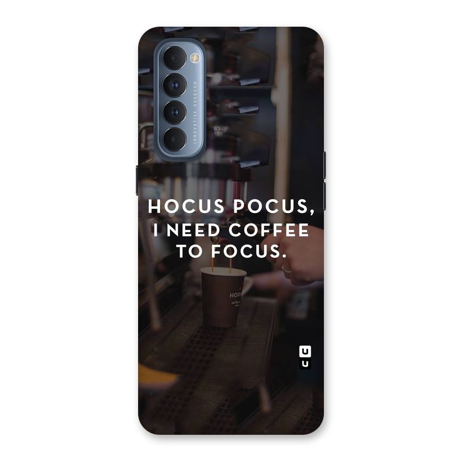 Coffee Focus Back Case for Reno4 Pro