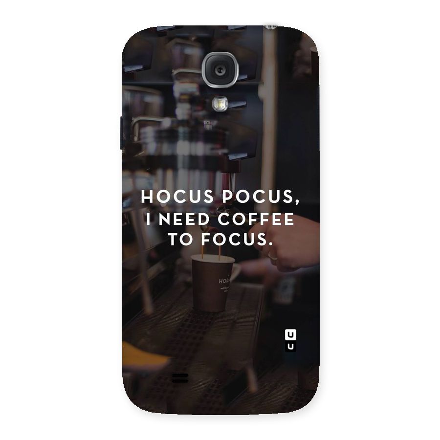 Coffee Focus Back Case for Samsung Galaxy S4