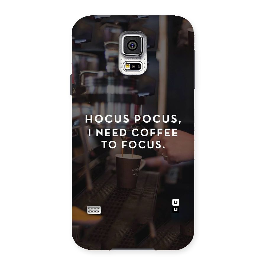 Coffee Focus Back Case for Samsung Galaxy S5