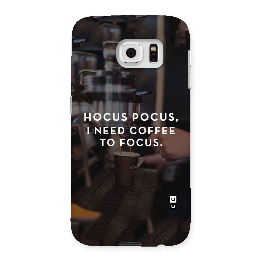 Coffee Focus Back Case for Samsung Galaxy S6