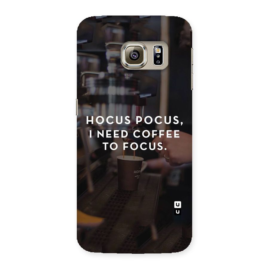 Coffee Focus Back Case for Samsung Galaxy S6 Edge