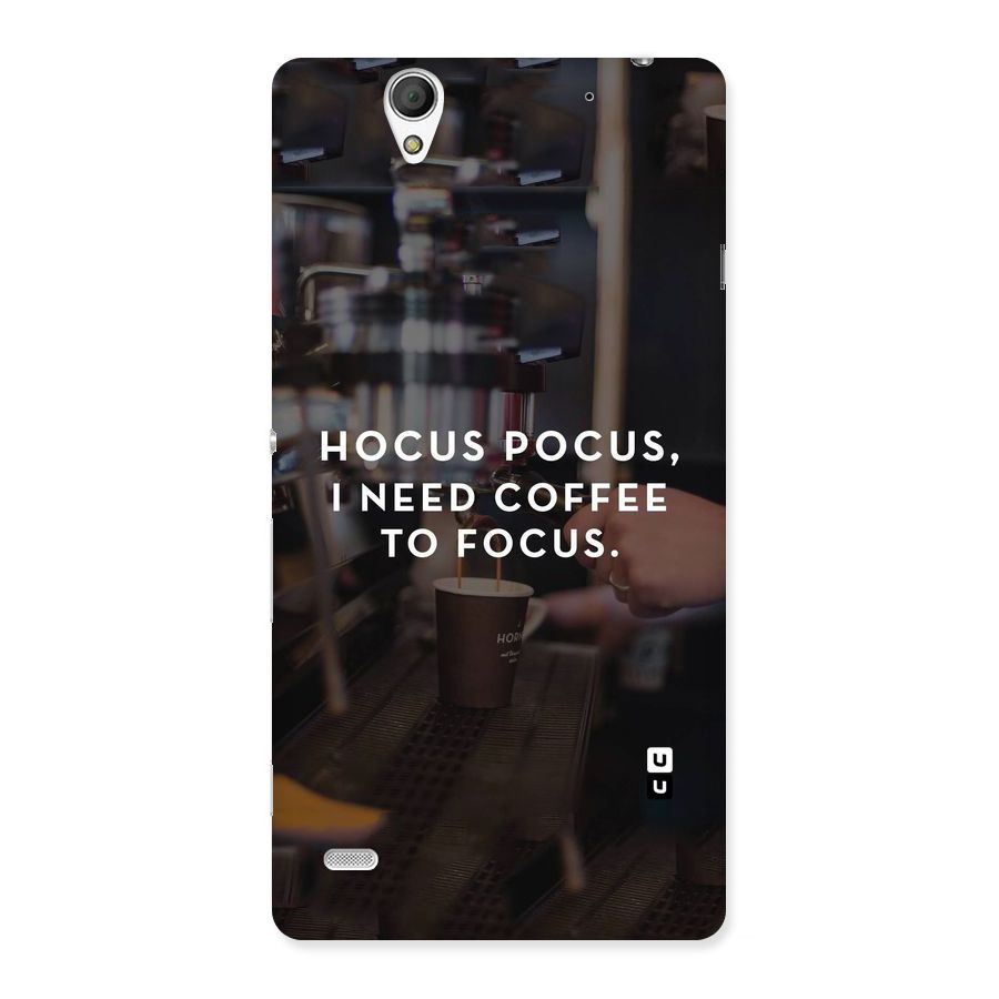 Coffee Focus Back Case for Sony Xperia C4