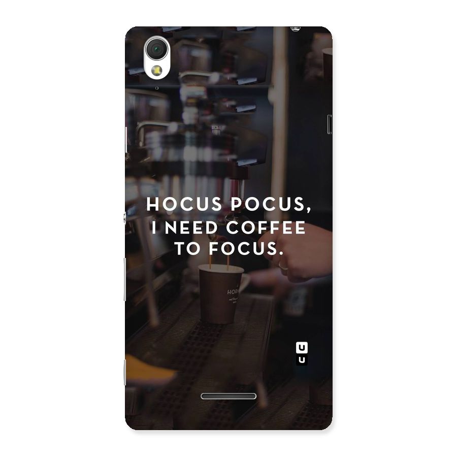 Coffee Focus Back Case for Sony Xperia T3