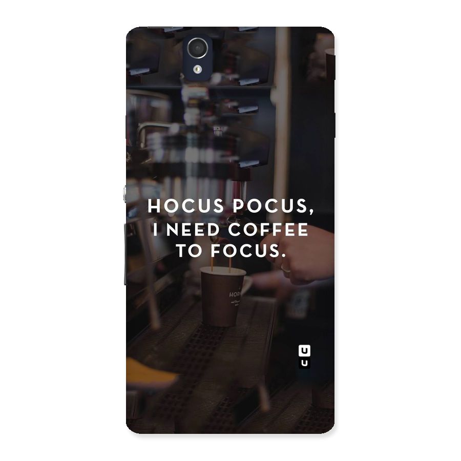 Coffee Focus Back Case for Sony Xperia Z