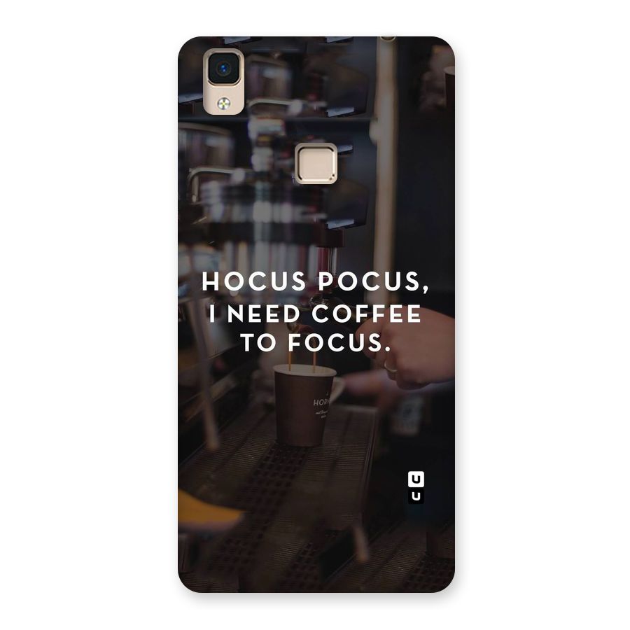Coffee Focus Back Case for V3 Max