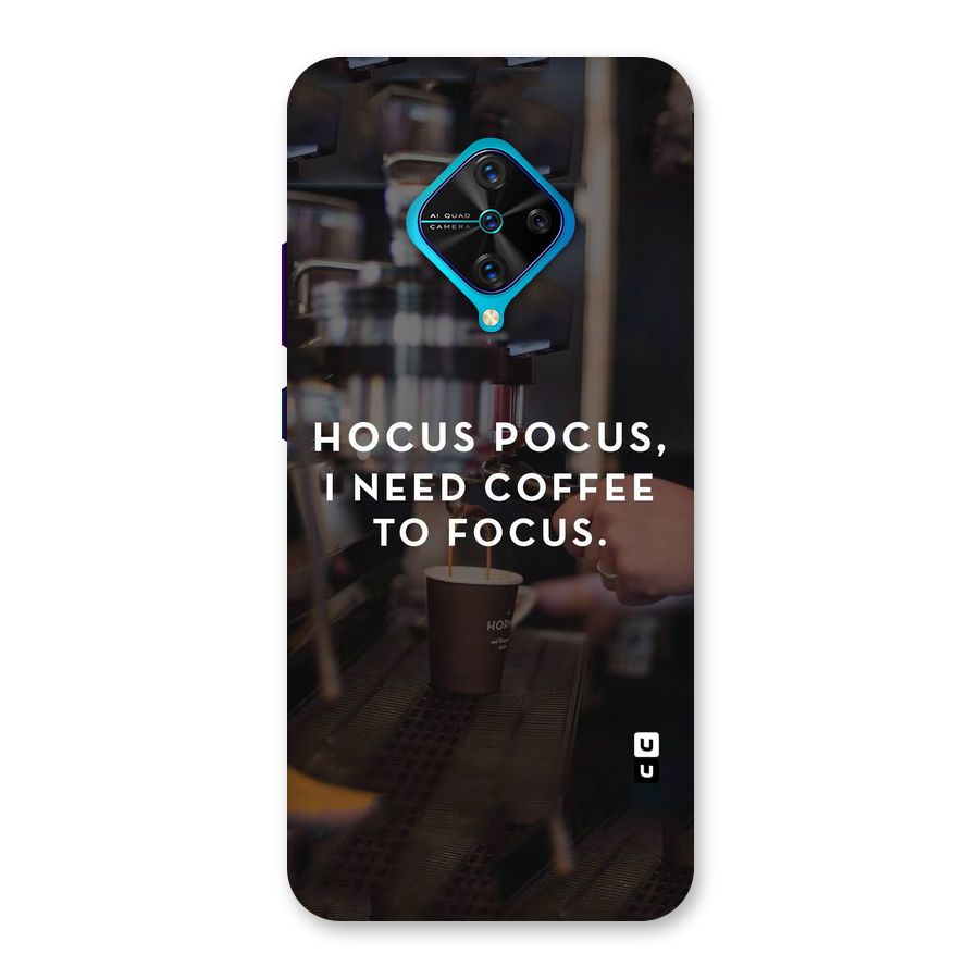 Coffee Focus Back Case for Vivo S1 Pro