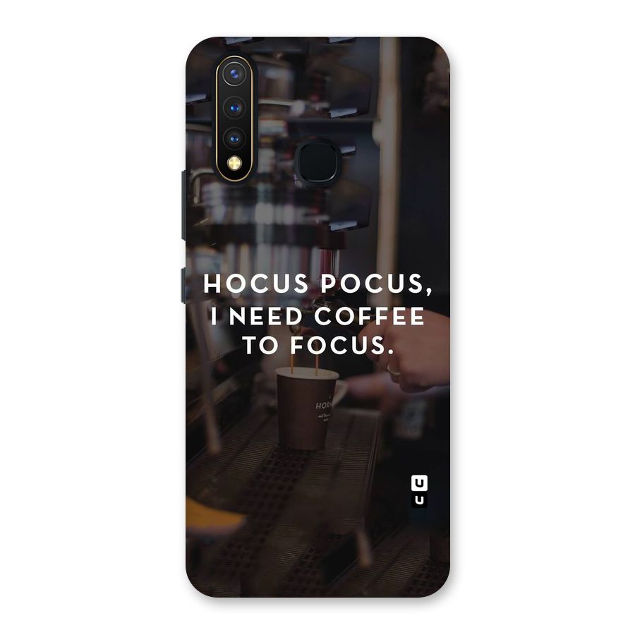 Coffee Focus Back Case for Vivo U20