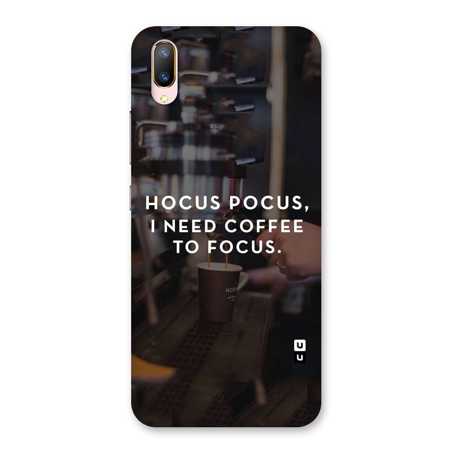 Coffee Focus Back Case for Vivo V11 Pro