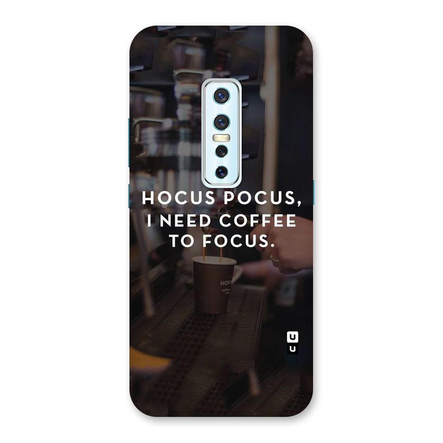 Coffee Focus Back Case for Vivo V17 Pro