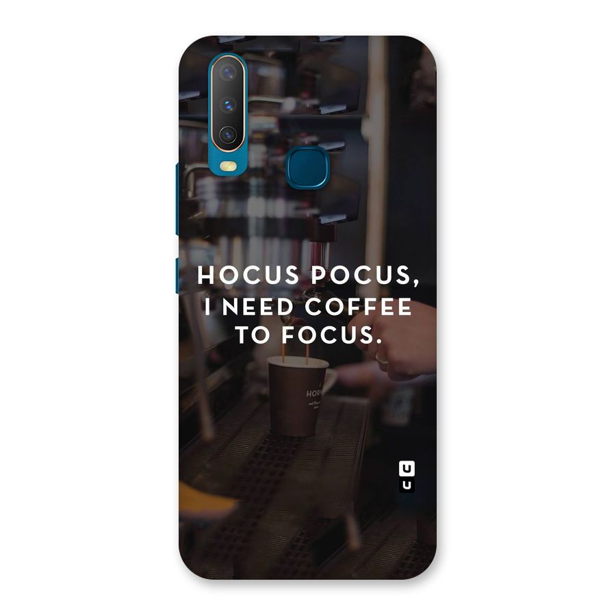 Coffee Focus Back Case for Vivo Y15