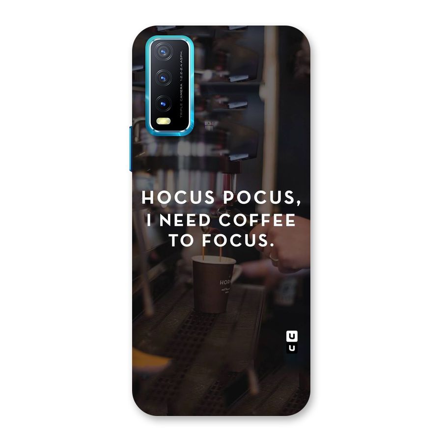Coffee Focus Back Case for Vivo Y20G
