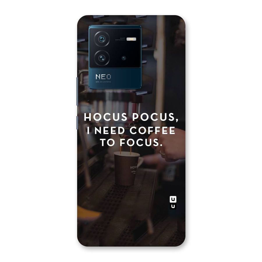 Coffee Focus Back Case for Vivo iQOO Neo 6 5G