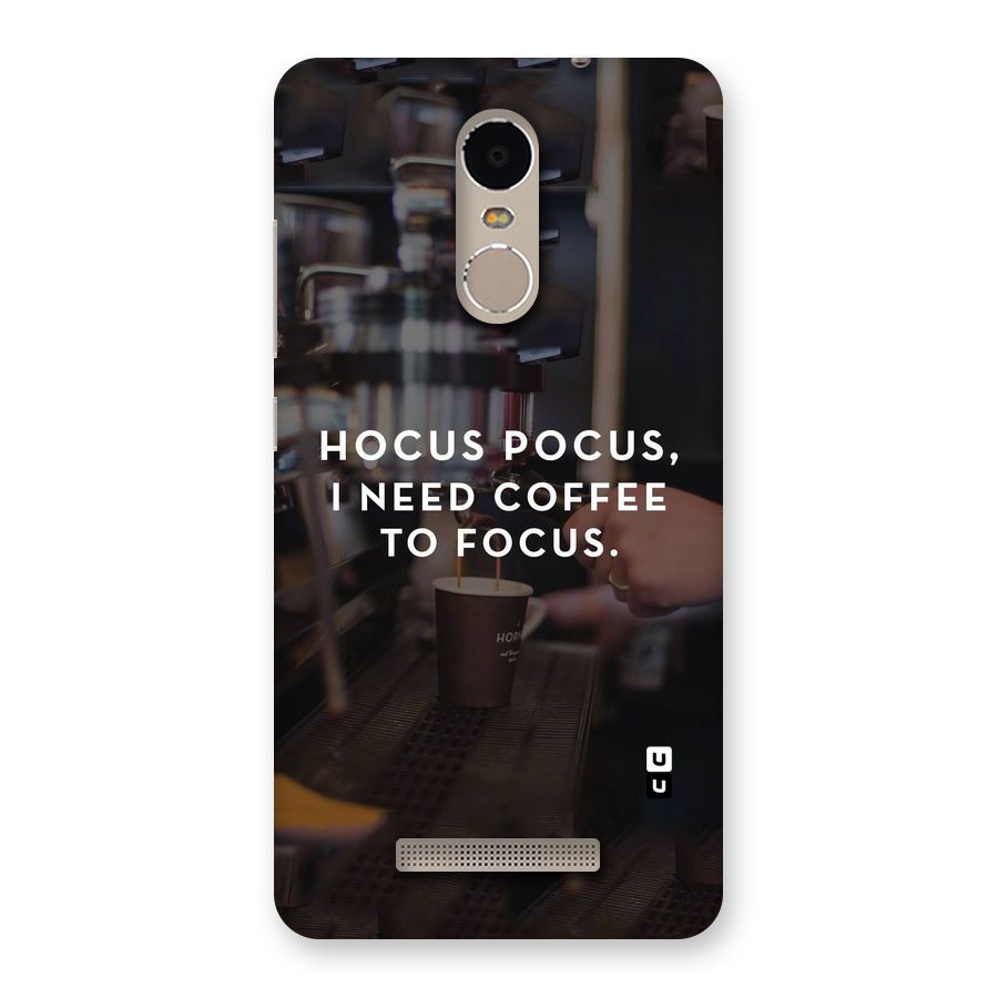 Coffee Focus Back Case for Xiaomi Redmi Note 3