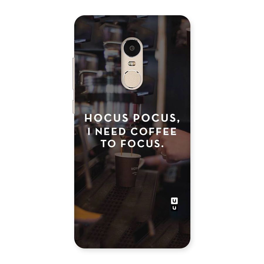 Coffee Focus Back Case for Xiaomi Redmi Note 4