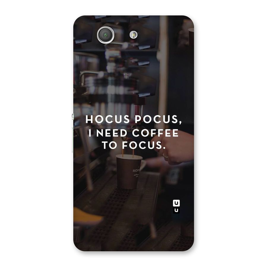 Coffee Focus Back Case for Xperia Z3 Compact