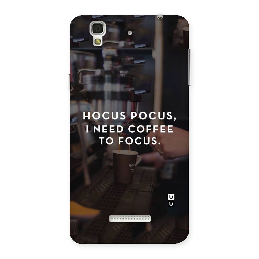 Coffee Focus Back Case for YU Yureka Plus