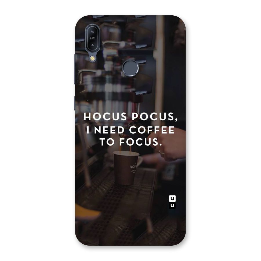 Coffee Focus Back Case for Zenfone Max M2