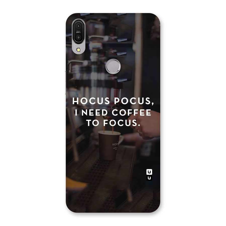 Coffee Focus Back Case for Zenfone Max Pro M1