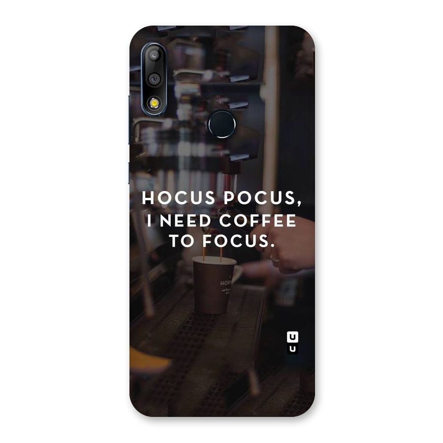 Coffee Focus Back Case for Zenfone Max Pro M2