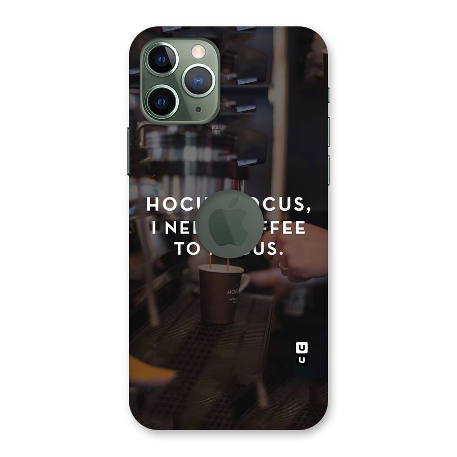 Coffee Focus Back Case for iPhone 11 Pro Logo  Cut