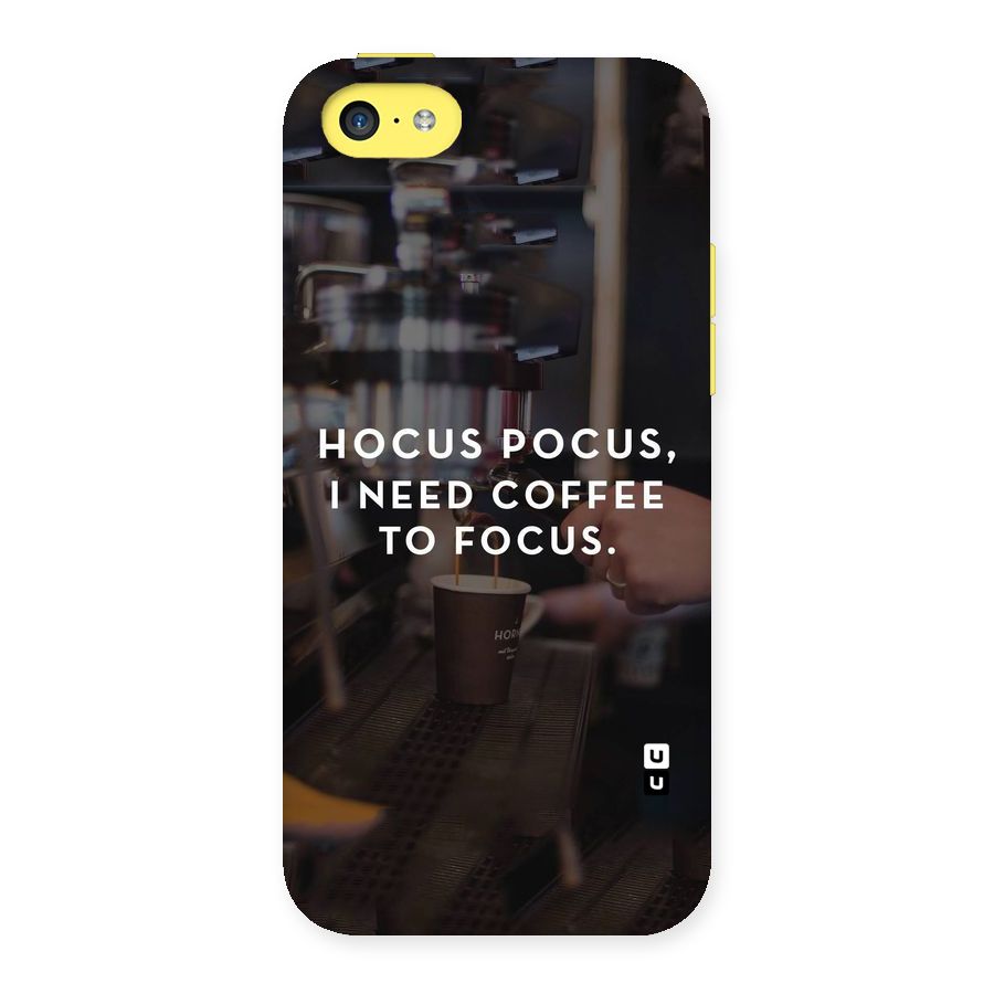 Coffee Focus Back Case for iPhone 5C
