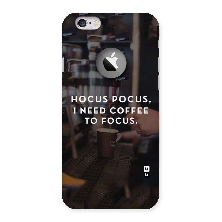 Coffee Focus Back Case for iPhone 6 Logo Cut