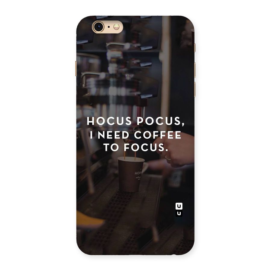 Coffee Focus Back Case for iPhone 6 Plus 6S Plus