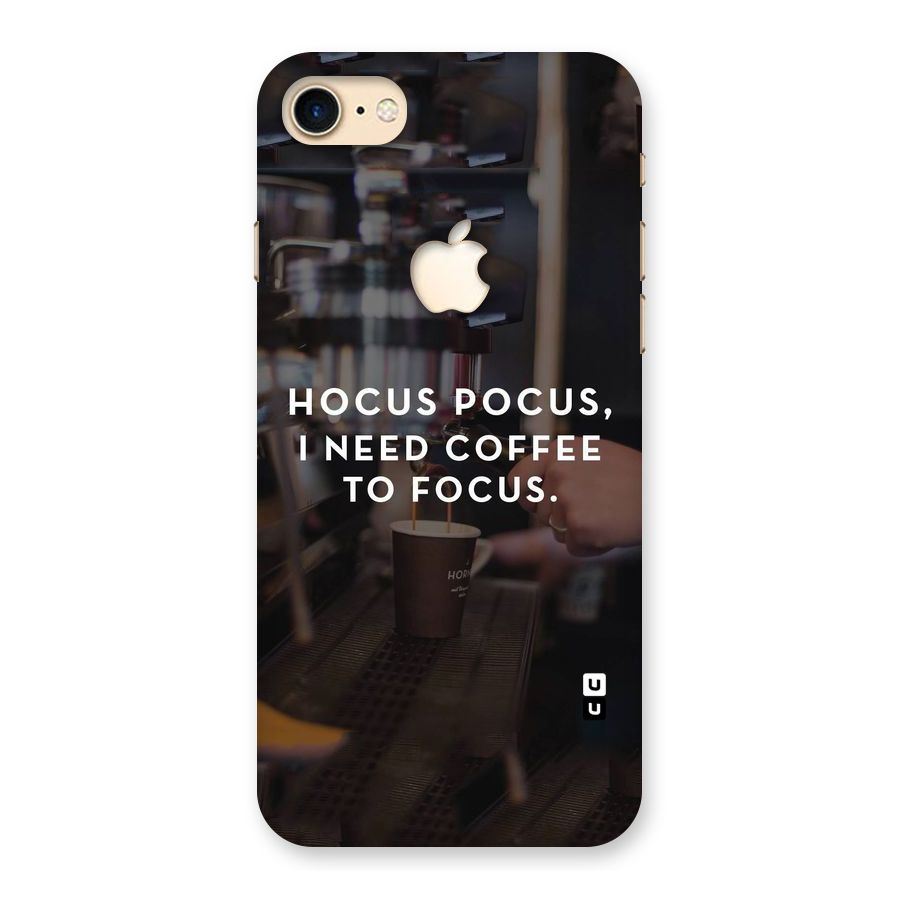 Coffee Focus Back Case for iPhone 7 Apple Cut