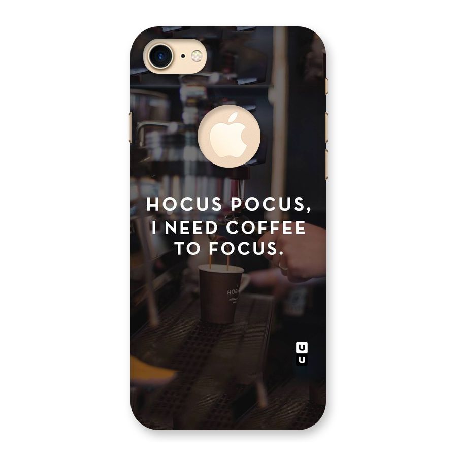 Coffee Focus Back Case for iPhone 7 Logo Cut
