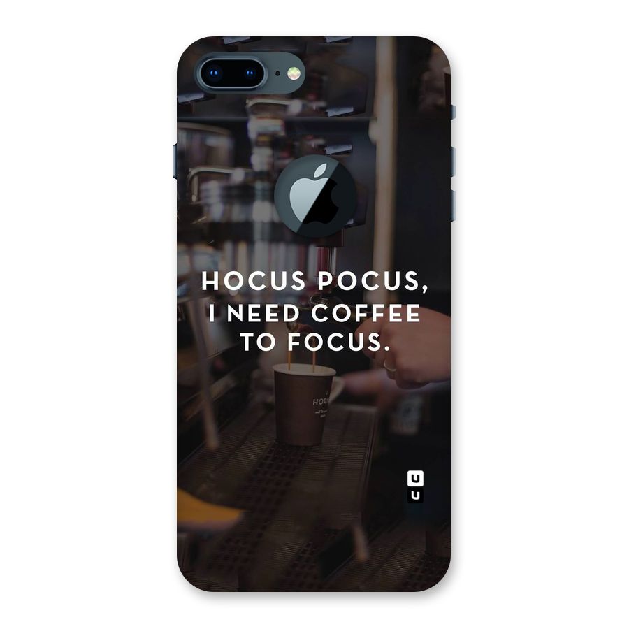 Coffee Focus Back Case for iPhone 7 Plus Logo Cut