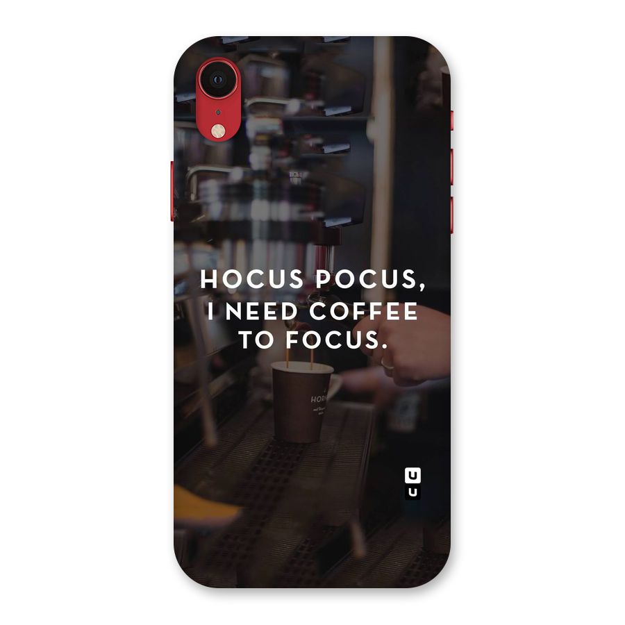 Coffee Focus Back Case for iPhone XR