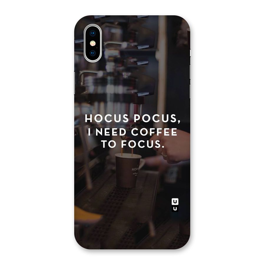 Coffee Focus Back Case for iPhone XS