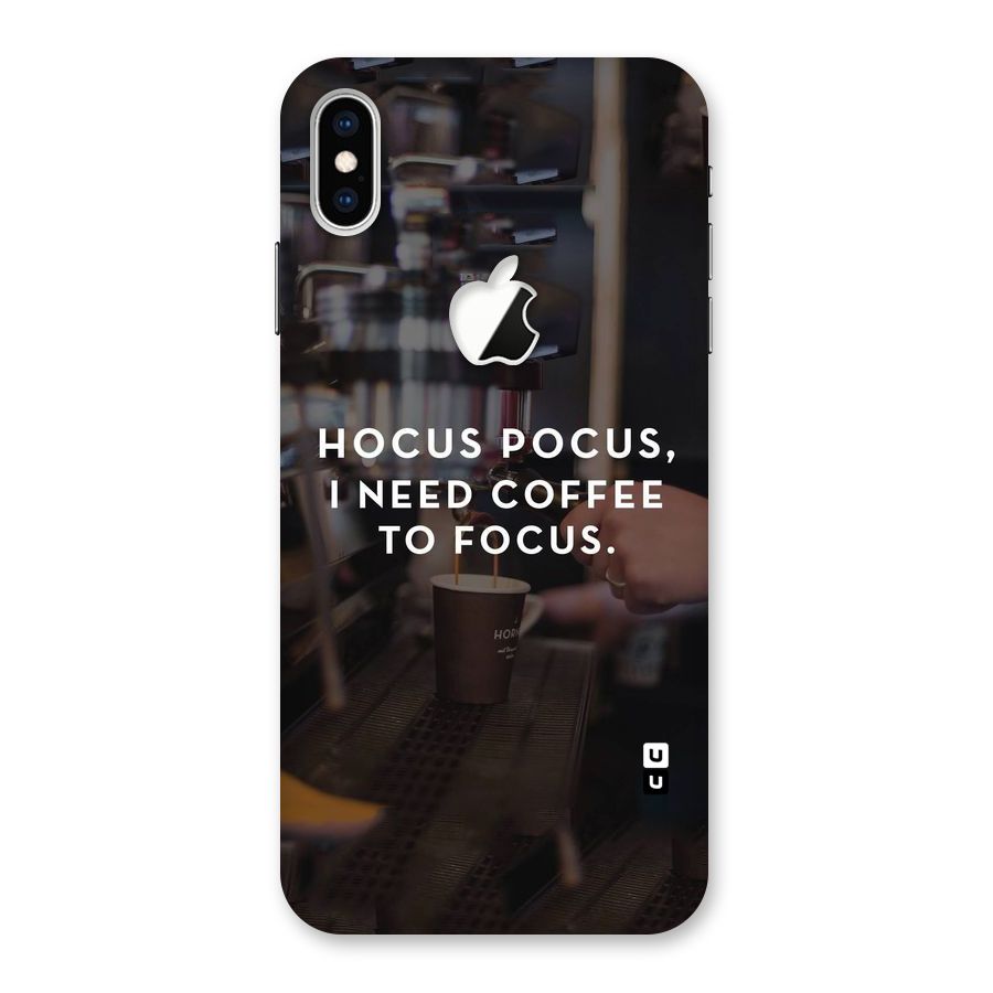 Coffee Focus Back Case for iPhone XS Max Apple Cut